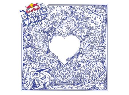 red bull doodle art